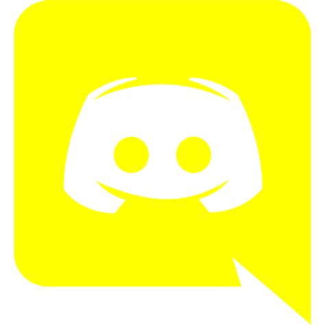 Yellow discord icon - Free yellow site logo icons