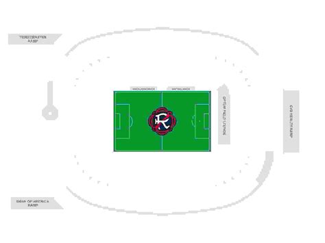 Foxborough Gillette Stadium seating chart - Revolution soccer ...