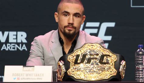 UFC champ Robert Whittaker opens up about battle with depression