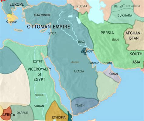 Ottoman Empire Map 1900