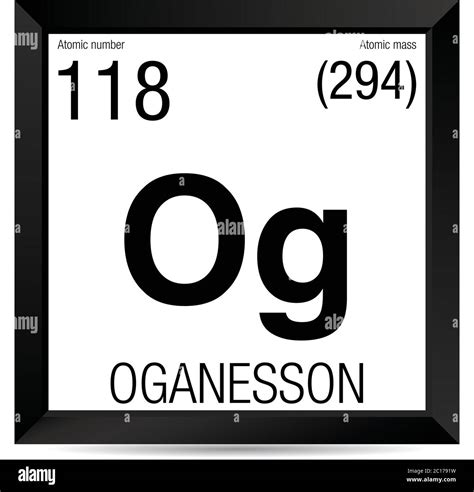 Atomic number 118 Black and White Stock Photos & Images - Alamy