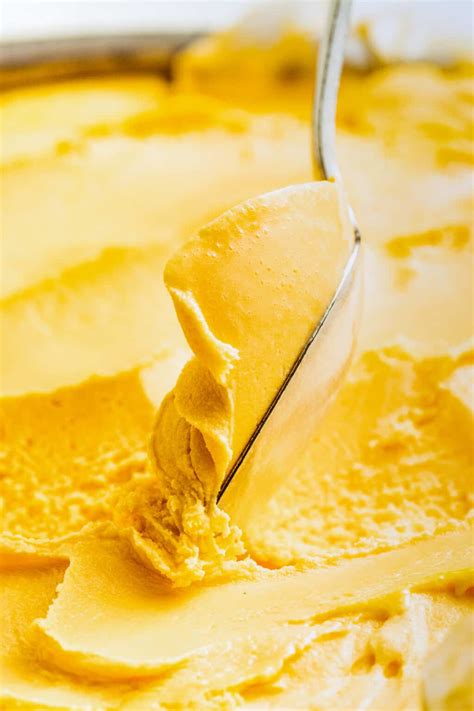 No Churn Mango Ice Cream | Diethood