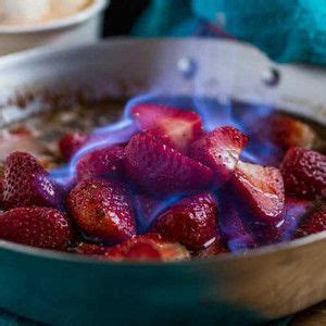Flambé strawberries | Flambe recipe, Flambe desserts, Recipes