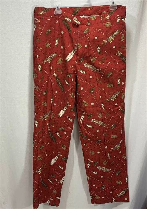 Red Golf Pants - Etsy