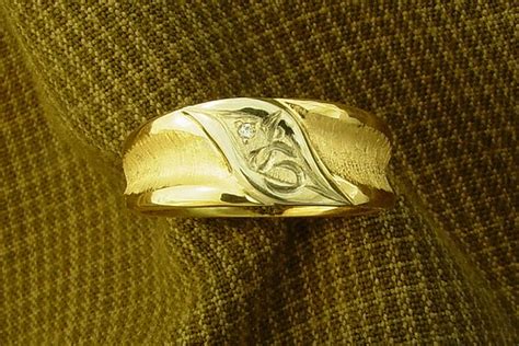 JS ring | 14kt yellow and white gold ring with diamond, the … | Flickr