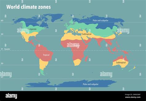 World climate zone map Stock Photo - Alamy