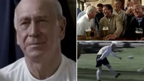 'Even at 70, he was perfectly balanced': Bobby Charlton's starring role in iconic football advert