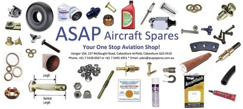 ASAP Aircraft Spares – tel +61 7 5495 4951 Bus Hrs