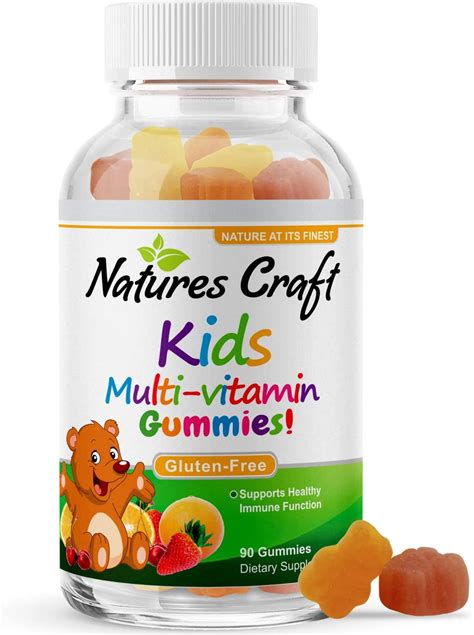 Kids Multi Vitamin Gummies | Vitamins A, C, D E, B6, B12, for Skin ...