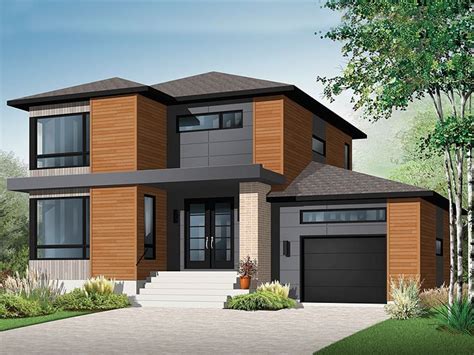 Nice 2 Story House Modern 2 Story Contemporary House Plans | Modern style house plans, Modern ...