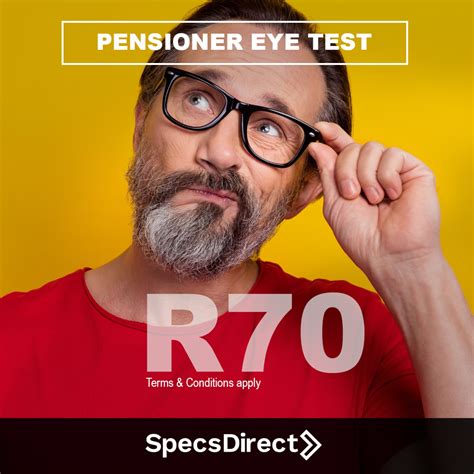 Pensioner Eyetest - June 2023 - Specs Direct