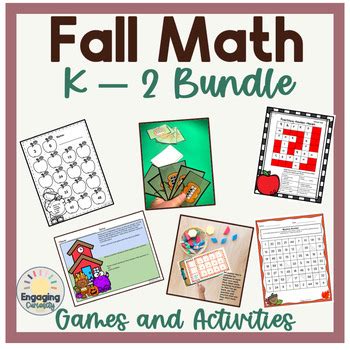 Fall Math, Addition, Subtraction, Subitising, Games and Activities Bundle K-2