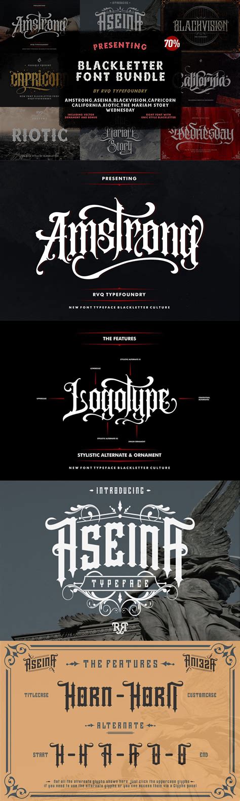 Blackletter Font Bundle | Font bundles, Latest fonts, Fonts