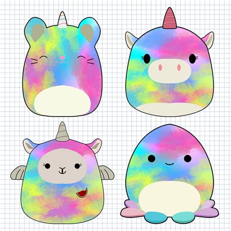 Squishmallow Digital Stickers Cute Printable Stickers | Etsy