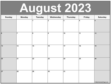 August 2023 calendar | free printable calendars