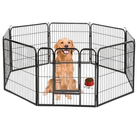 Dog Pen Extra Large Indoor Outdoor Dog Fence Playpen Heavy Duty 8 ...