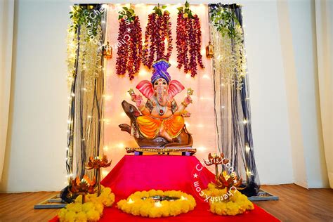 A Beautiful Ganesh Chaturthi Decoration for home in Your City | Delhi NCR