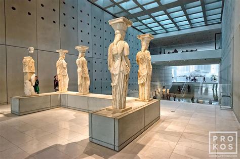 Acropolis Museum Interior with Caryatids, Athens - Fine Art Photo by Andrew Prokos