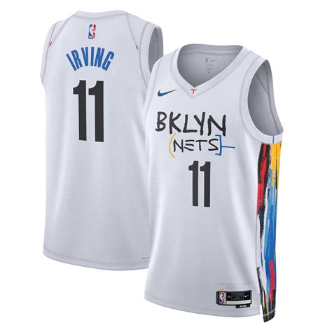 Brooklyn Nets Nike City Edition Swingman Jersey 22 - White - Kyrie ...