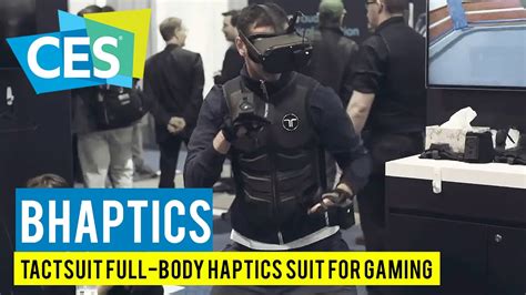 Tactsuit Full-Body Haptics Suit for Gaming, Music, and VR! BHaptics at CES 2020! - YouTube