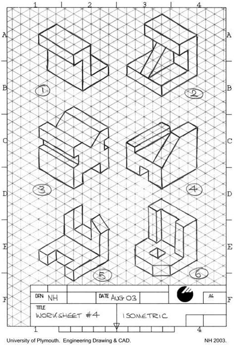 Pin by Neontora on Isometric Practice | Isometric drawing exercises, Isometric drawing ...