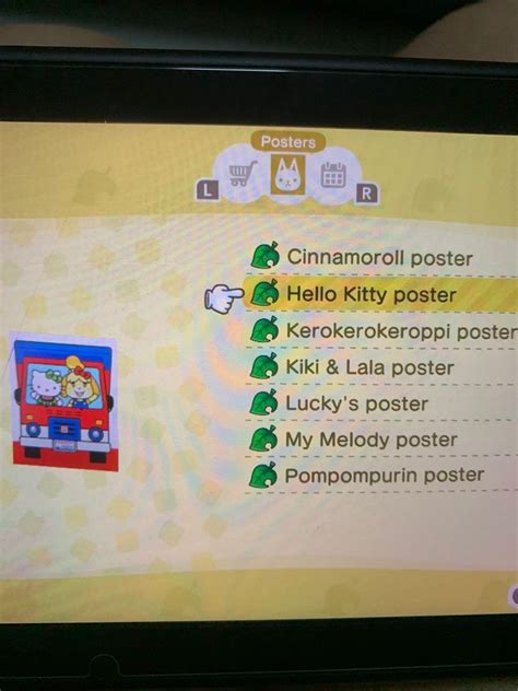 Sanrio posters Animal crossing, Video Gaming, Gaming Accessories, Game Gift Cards & Accounts on ...