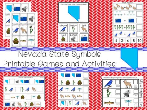 30 Nevada State Symbols Themed Learning Games Download. ZIP - Etsy