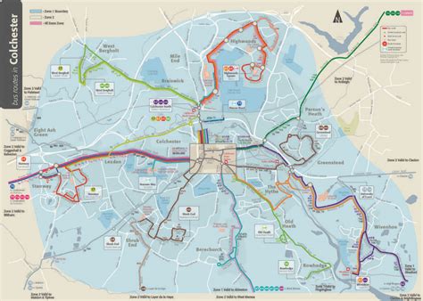 Colchester Bus Routes Map