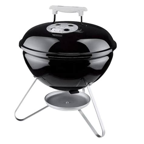 Weber Smokey Joe Portable Charcoal Grill in Black 10020 - The Home Depot