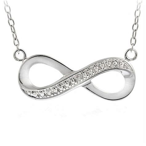 Gorgeous Silver Infinity Symbol Crystal Pendant Necklace | Infinity symbol necklace, Crystal ...