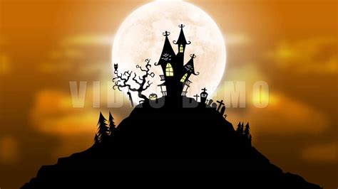 Halloween Motion Background Animation Loop - YouTube