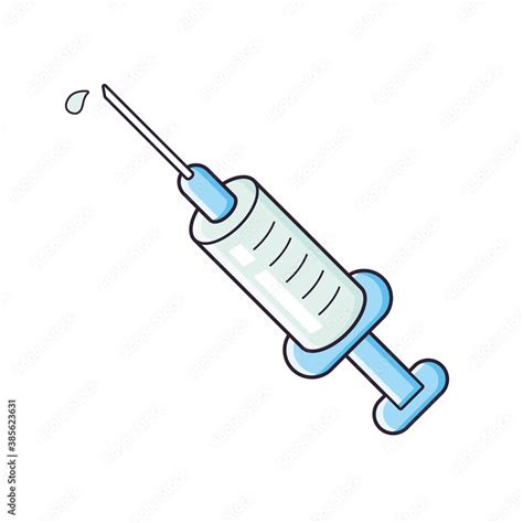 Vaccine Needle Cartoon