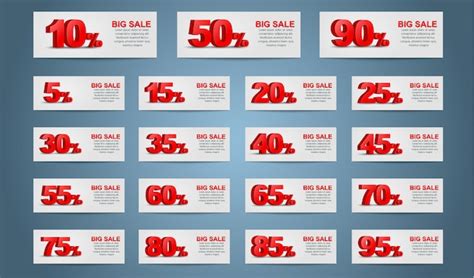 Premium Vector | Set of coupon banner