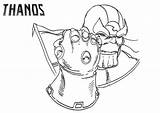 Thanos Coloring Page sketch template