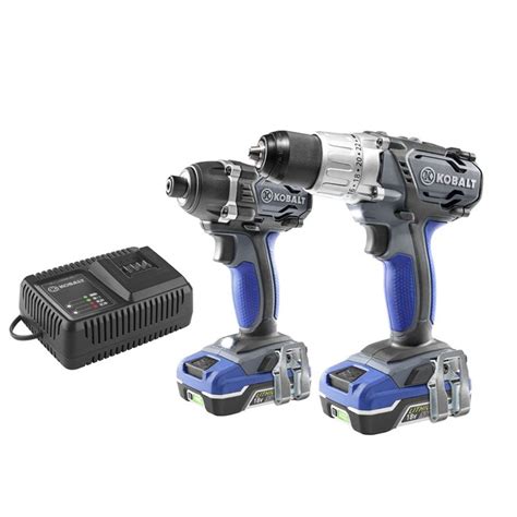 Kobalt 2-Tool 18-Volt Power Tool Combo Kit (Charger Included and 2 ...