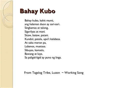 Philippine pre – colonial folk songs