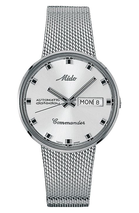 MIDO Commander Automatic Mesh Strap Watch, 37mm | Nordstrom