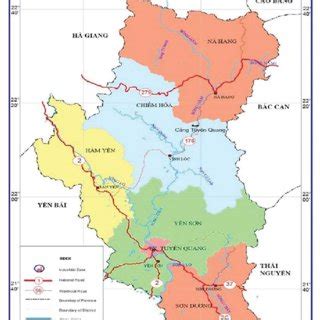 Administrative map of Tuyen Quang Province | Download Scientific Diagram