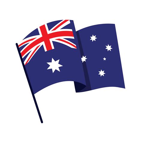 waving flag of australia 16756096 Vector Art at Vecteezy