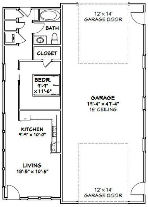 Barndominium Floor Plans With Rv Garage - floorplans.click