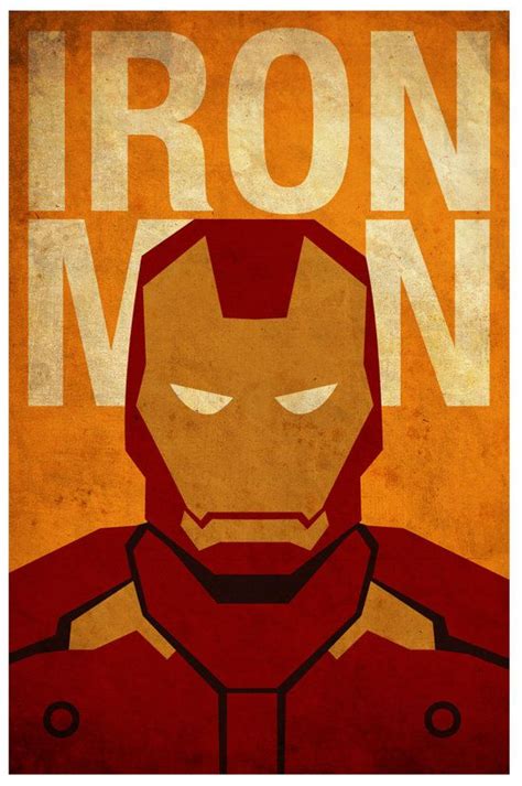 Vintage Minimalist Ironman Poster Prints / Vintage Minimalist Iron Man Poster Prints | Iron man ...