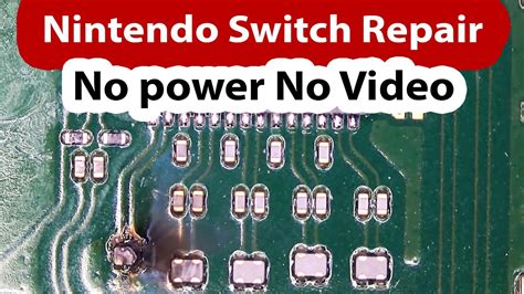 Nintendo switch repair - A lot of damaged components - No power not Charging and No video. - YouTube