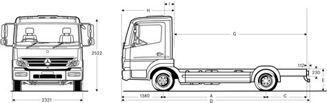 Dimensions of mercedes atego