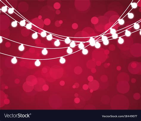 Christmas background with xmas lights Royalty Free Vector