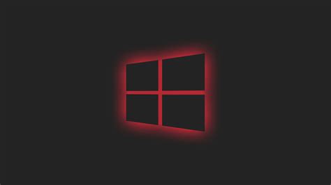 7680x4320 Resolution Windows 10 Logo Red Neon 8K Wallpaper - Wallpapers Den
