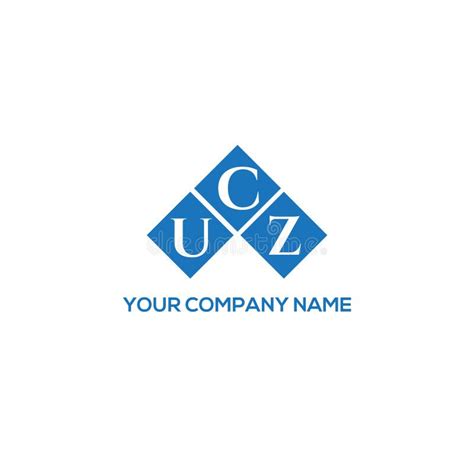 UCZ Letter Logo Design on BLACK Background. UCZ Creative Initials Letter Logo Concept Stock ...