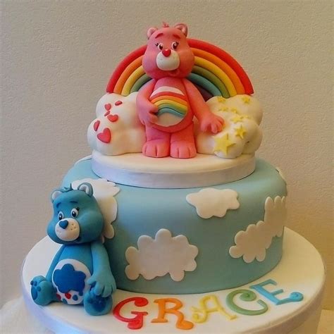 Care Bears Birthday Cake | Care bear cakes, Birthday cake kids ...