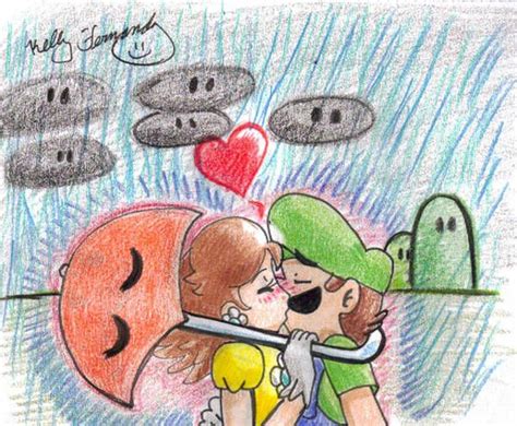 Princess Daisy And Luigi Kissing