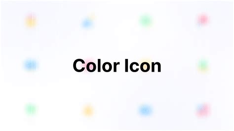 Color icons | Figma