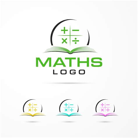 Mathématiques Logo Mathématiques Logo Vecteurs | Vecteur Premium